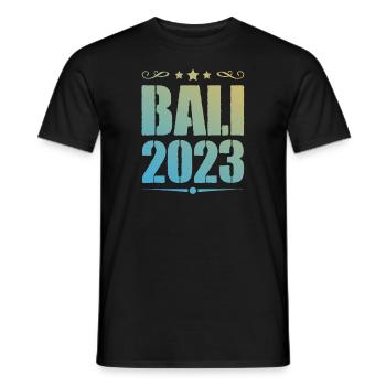 Bali 2023 - T-shirt homme - noir - Devant - AI Model Male 178 light (178cm)