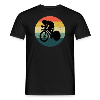 Roadbike Rennradfahrer Herren Rennradfahren - Männer T-Shirt - Schwarz - Vorne - AI Model Male 178 light (178cm)