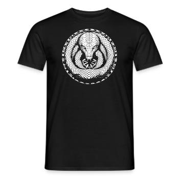 Snake - Men's T-Shirt - black - Front - AI Model Male 178 light (178cm)