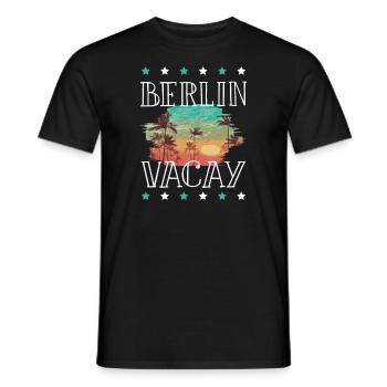 Vacances à Berlin - T-shirt homme - noir - Devant - AI Model Male 178 light (178cm)