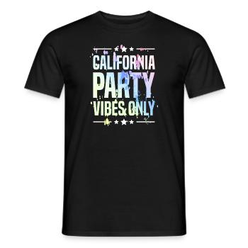 California Party Vibes - Männer T-Shirt - Schwarz - Vorne - AI Model Male 178 light (178cm)