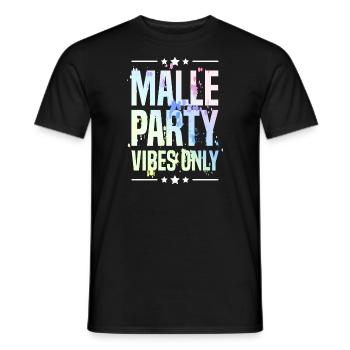 Malle Party Vibes - Männer T-Shirt - Schwarz - Vorne - AI Model Male 178 light (178cm)