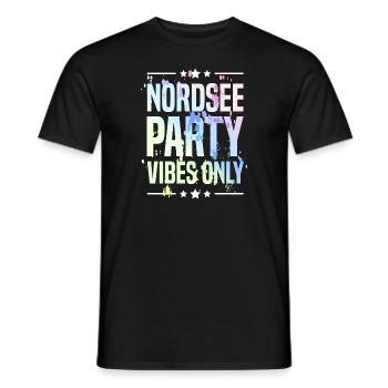 Nordsee Party Vibes - Männer T-Shirt - Schwarz - Vorne - AI Model Male 178 light (178cm)