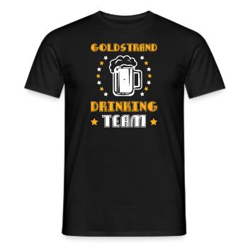 L’équipe de consommation de Golden Sands - T-shirt homme - noir - Devant - AI Model Male 178 light (178cm)