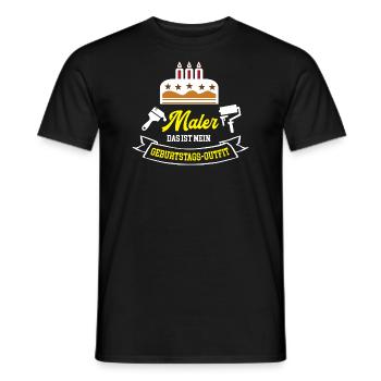 Maler Geburtstag Geburtstagsgeschenk Lackierer - Männer T-Shirt - Schwarz - Vorne - AI Model Male 178 light (178cm)