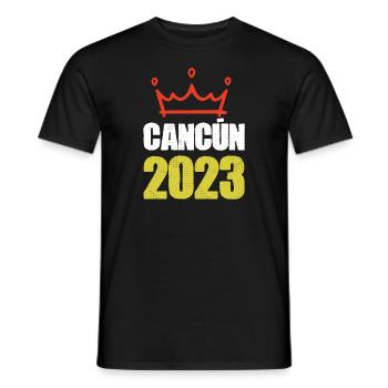 Cancun 2023 - Men's T-Shirt - black - Front - AI Model Male 178 light (178cm)