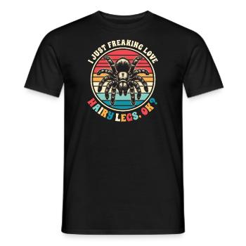 Tarentule Tarentule Dire Rétro - T-shirt homme - noir - Devant - AI Model Male 178 light (178cm)