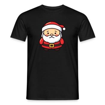 Père Noël drôle de Noël - T-shirt homme - noir - Devant - AI Model Male 178 light (178cm)