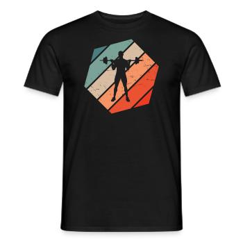 Cardio Women Endurance Training Men Fitness - Men's T-Shirt - black - Front - AI Model Male 178 light (178cm)