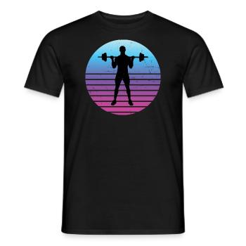Fitness Cardio Haltérophilie Hommes Femmes Endurance - T-shirt homme - noir - Devant - AI Model Male 178 light (178cm)