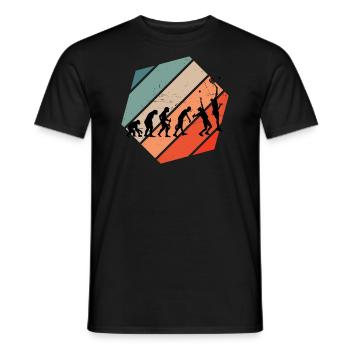 Paddle Racket Herren Paddeltennis Paddle Court - Männer T-Shirt - Schwarz - Vorne - AI Model Male 178 light (178cm)