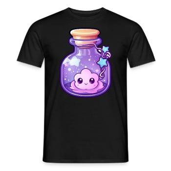Cute Kawaii Potion - Men's T-Shirt - black - Front - AI Model Male 178 light (178cm)