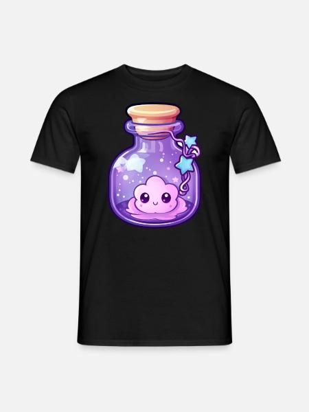 Cute Kawaii Potion - Männer T-Shirt - Schwarz