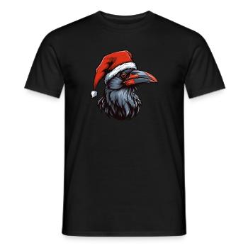 Krähe Rabe Weihnachten Tier Kopf - Männer T-Shirt - Schwarz - Vorne - AI Model Male 178 light (178cm)
