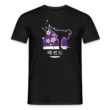 Tout Combat Girl Taekwondo Girl TKD Tae-Kwon-Do - T-shirt homme - noir - Devant - AI Model Male 178 light (178cm)