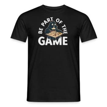 Boardgamer - Be part of the game - Men's T-Shirt - black - Front - AI Model Male 178 light (178cm)