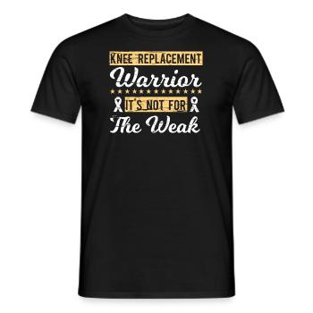 Knee Replacement: Strength & Resistance - Men's T-Shirt - black - Front - AI Model Male 178 light (178cm)