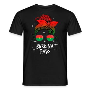 Burkina Faso - Men's T-Shirt - black - Front - AI Model Male 178 light (178cm)