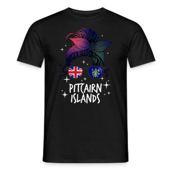 Pitcairn (Îles) - T-shirt homme - noir - Devant - AI Model Male 178 light (178cm)
