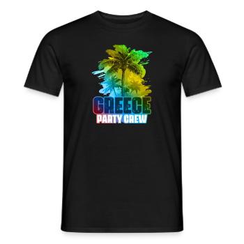 Grèce Fête Crew Coloré - T-shirt homme - noir - Devant - AI Model Male 178 light (178cm)