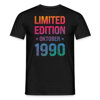 Limited Edition Birthday Party Vintage 1990's - Men's T-Shirt - black - Front - AI Model Male 178 light (178cm)