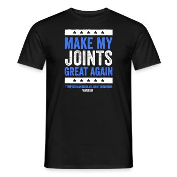 TMJ Revitalization: Fighting Spirit - Men's T-Shirt - black - Front - AI Model Male 178 light (178cm)