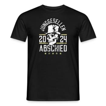 Junggesellenabschied 2024 Totenkopf Jga - Männer T-Shirt - Schwarz - Vorne - AI Model Male 178 light (178cm)