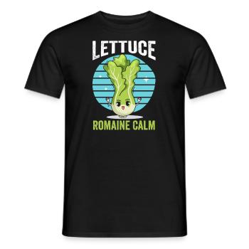 Veganer Lass uns ruhig bleiben Vegetarisch Gemüse - Männer T-Shirt - Schwarz - Vorne - AI Model Male 178 light (178cm)