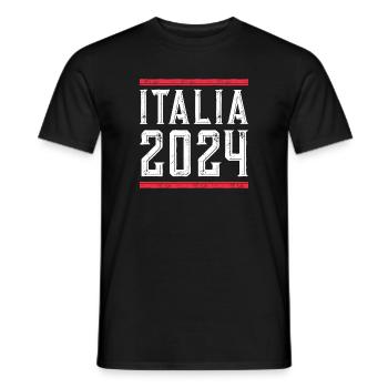 Jours fériés Italie 2024 - T-shirt homme - noir - Devant - AI Model Male 178 light (178cm)