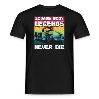 Square Body Legends Nie Vergessen - Männer T-Shirt - Schwarz - Vorne - AI Model Male 178 light (178cm)