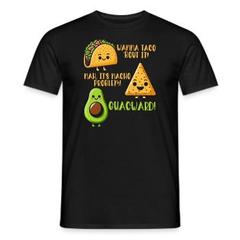 Lustiger Spruch Taco Nacho Avocado Humor Witzig - Männer T-Shirt - Schwarz - Vorne - AI Model Male 178 light (178cm)