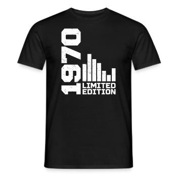 Vintage 1970 Geburtstagsgeschenk 1970 Baujahr 1970 - Männer T-Shirt - Schwarz - Vorne - AI Model Male 178 light (178cm)