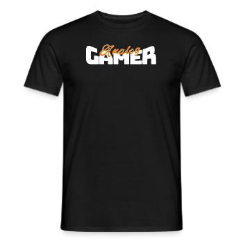 Analog Gamer - Men's T-Shirt - black - Front - AI Model Male 178 light (178cm)