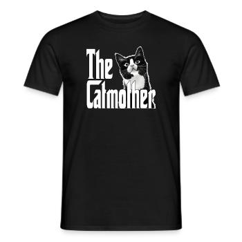 Chat Maman La Catmère Chat Folle Chat Mère Kitty Maman - T-shirt homme - noir - Devant - AI Model Male 178 light (178cm)
