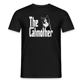Chat Maman La Catmère Chat Folle Chat Mère Kitty Maman - T-shirt homme - noir - Devant - AI Model Male 178 light (178cm)