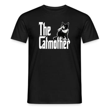 Cat Mom The Catmother Crazy Cat Mother Kitty Mommy - Men's T-Shirt - black - Front - AI Model Male 178 light (178cm)