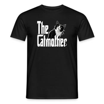 Cat Mom The Catmother Crazy Cat Mother Kitty Mommy - Men's T-Shirt - black - Front - AI Model Male 178 light (178cm)