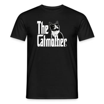 Chat Maman La Catmère Chat Folle Chat Mère Kitty Maman - T-shirt homme - noir - Devant - AI Model Male 178 light (178cm)