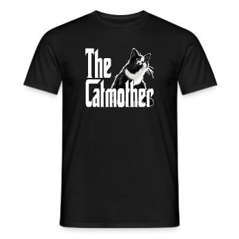 Cat Mom The Catmother Crazy Cat Mother Kitty Mommy - Men's T-Shirt - black - Front - AI Model Male 178 light (178cm)