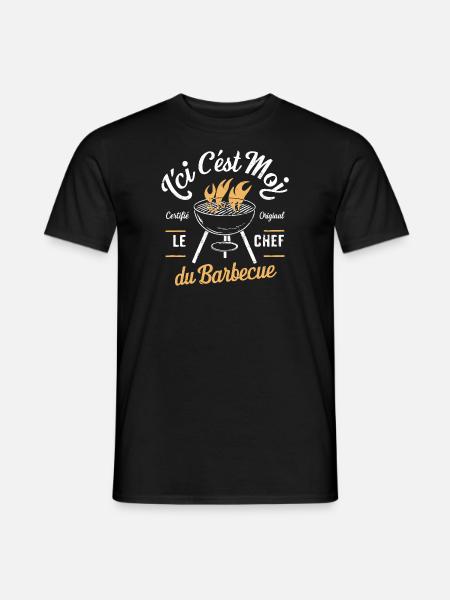 The Barbecue Chef - Men's T-Shirt - black