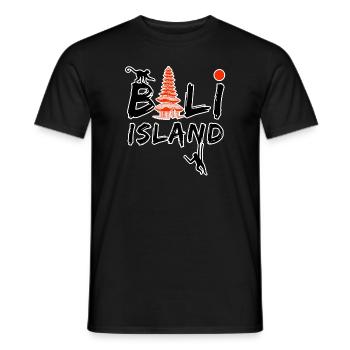 Bali Island - Männer T-Shirt - Schwarz - Vorne - AI Model Male 178 light (178cm)