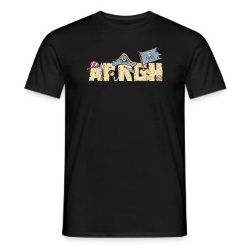Halloween Piraten Spruch Outfit Kostüm Arrgh - Männer T-Shirt - Schwarz - Vorne - AI Model Male 178 light (178cm)