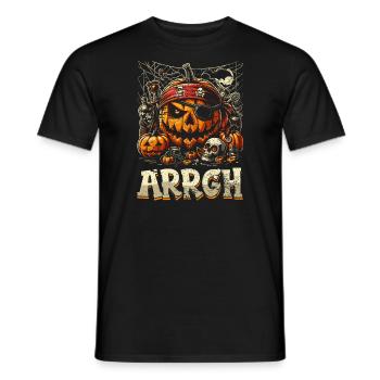 Halloween Pirate Dire Tenue Costume Arrgh - T-shirt homme - noir - Devant - AI Model Male 178 light (178cm)