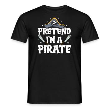 Halloween Pirate Dire Tenue Costume Drôle - T-shirt homme - noir - Devant - AI Model Male 178 light (178cm)