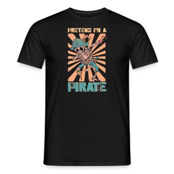 Halloween Pirate Dire Tenue Costume Drôle - T-shirt homme - noir - Devant - AI Model Male 178 light (178cm)