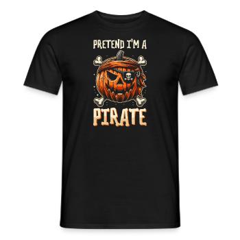 Halloween Pirate Dire Tenue Costume Cool - T-shirt homme - noir - Devant - AI Model Male 178 light (178cm)