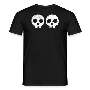 Halloween Geist Schädel - Männer T-Shirt - Schwarz - Vorne - AI Model Male 178 light (178cm)