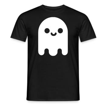 Halloween Geist - Männer T-Shirt - Schwarz - Vorne - AI Model Male 178 light (178cm)