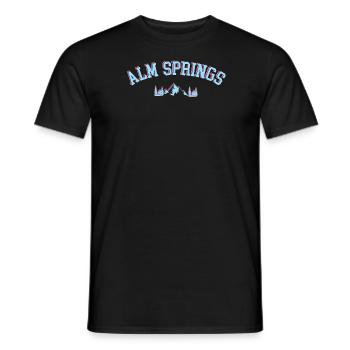 Montagnes Alpes Alm Springs - T-shirt homme - noir - Devant - AI Model Male 178 light (178cm)