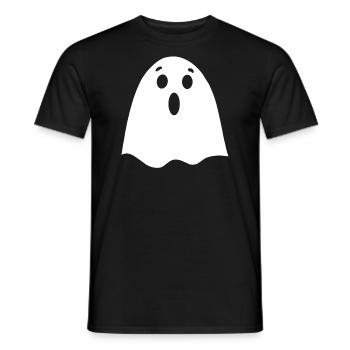 Halloween Geist - Männer T-Shirt - Schwarz - Vorne - AI Model Male 178 light (178cm)